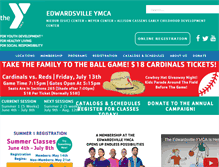 Tablet Screenshot of edwardsvilleymca.com